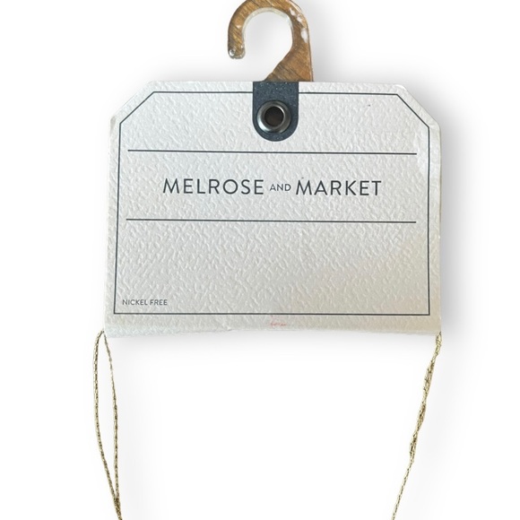 Melrose and Market Gold Tone Necklace with Unique Geometric Crystal Pendant - Picture 5 of 9